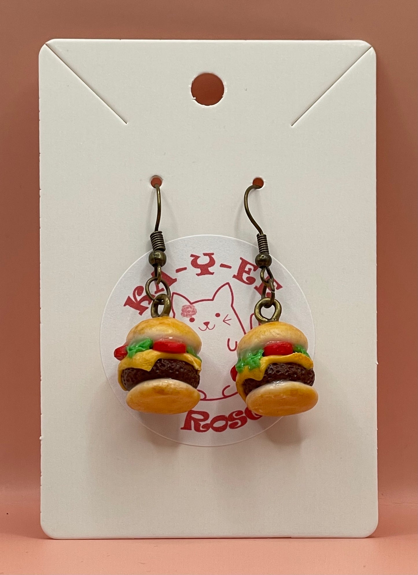 Cheese Burger Earrings