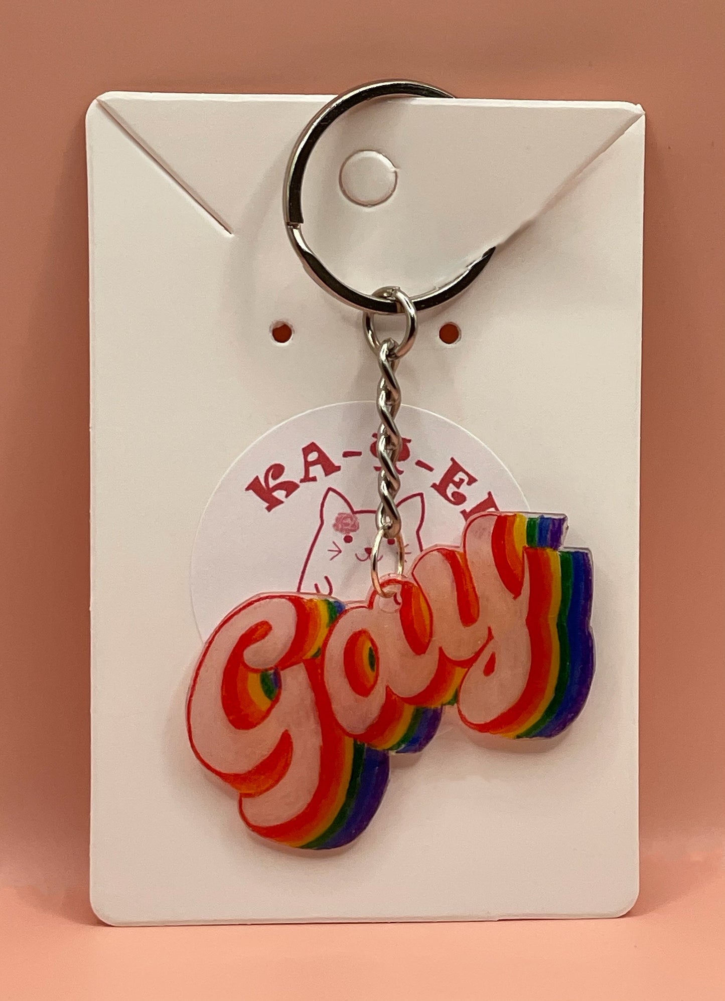 Gay Pride Keychain
