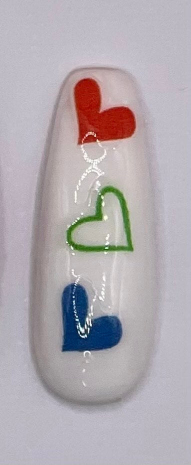 PRIDE Medium Coffin Press On Nails