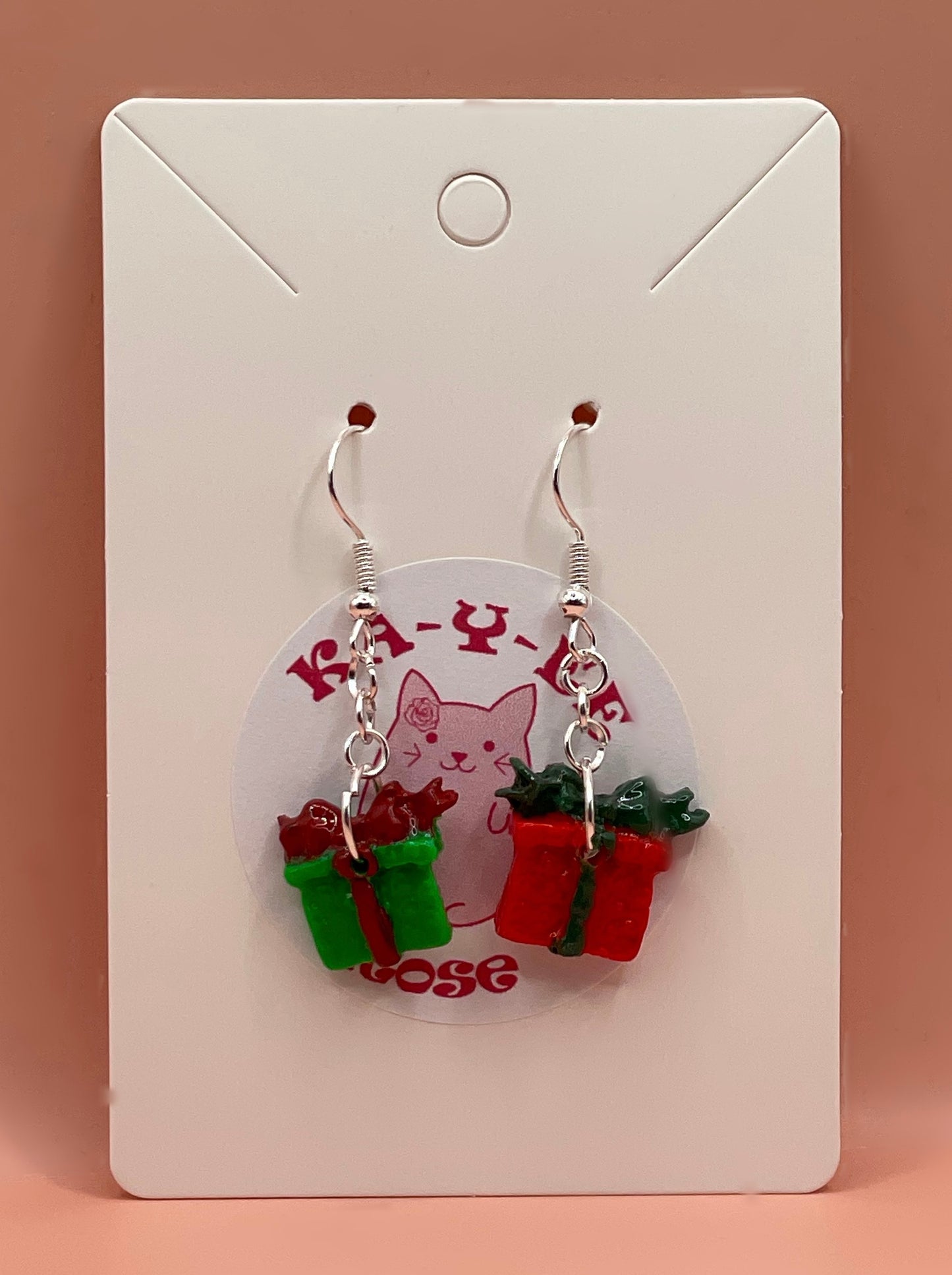 Christmas Gift Box Earrings