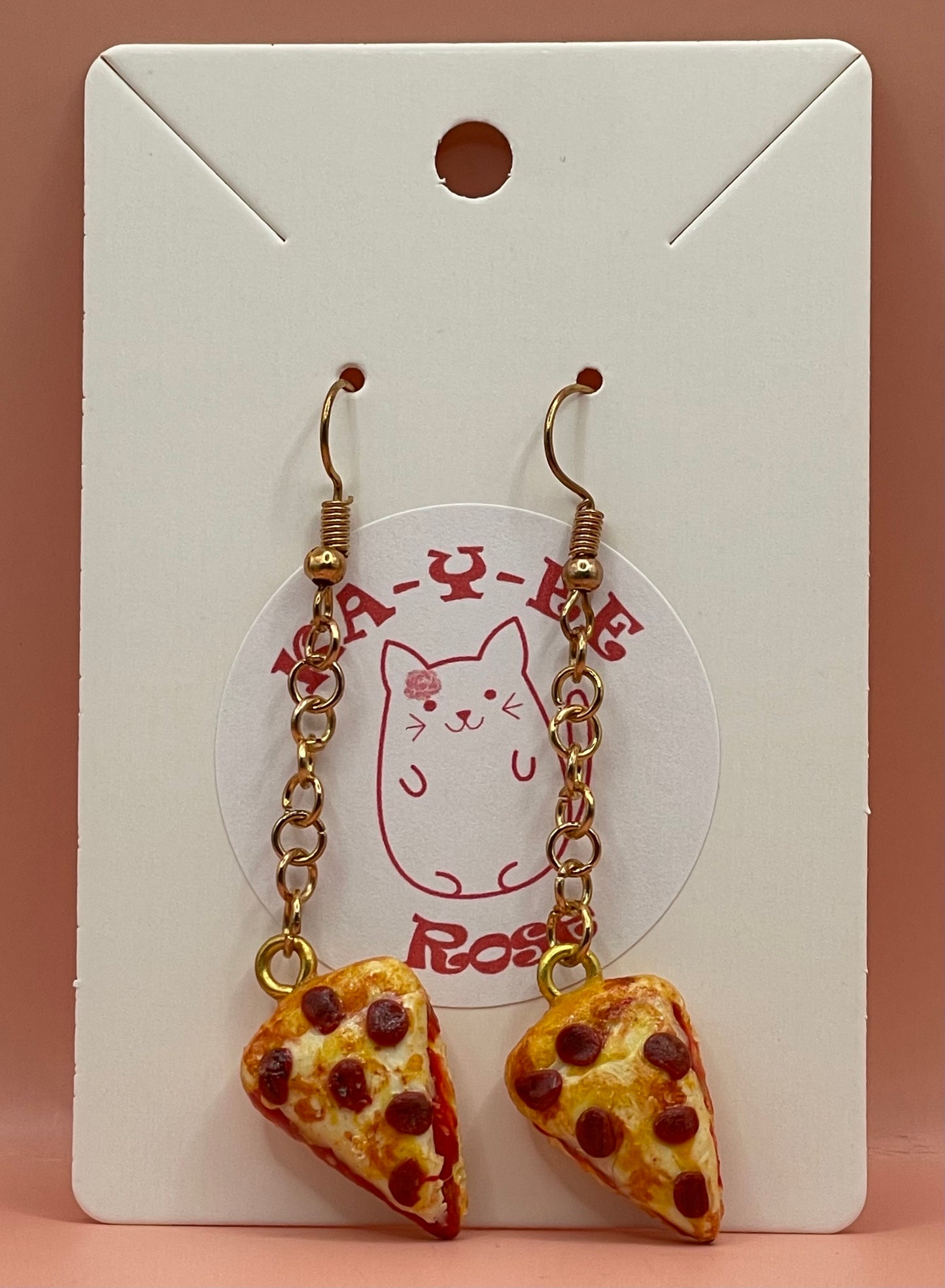 Pepperoni Slice Earrings