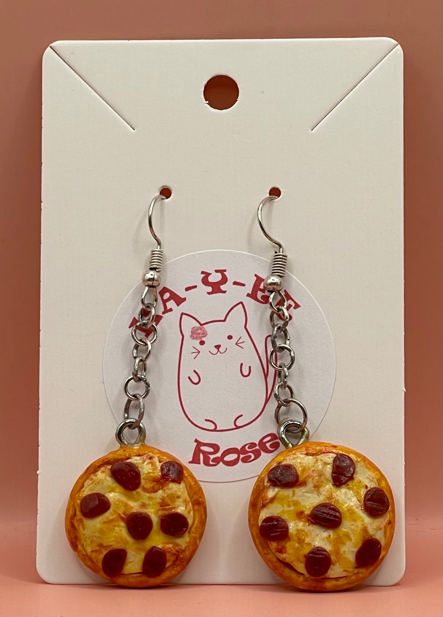 Pepperoni Pizza Earrings