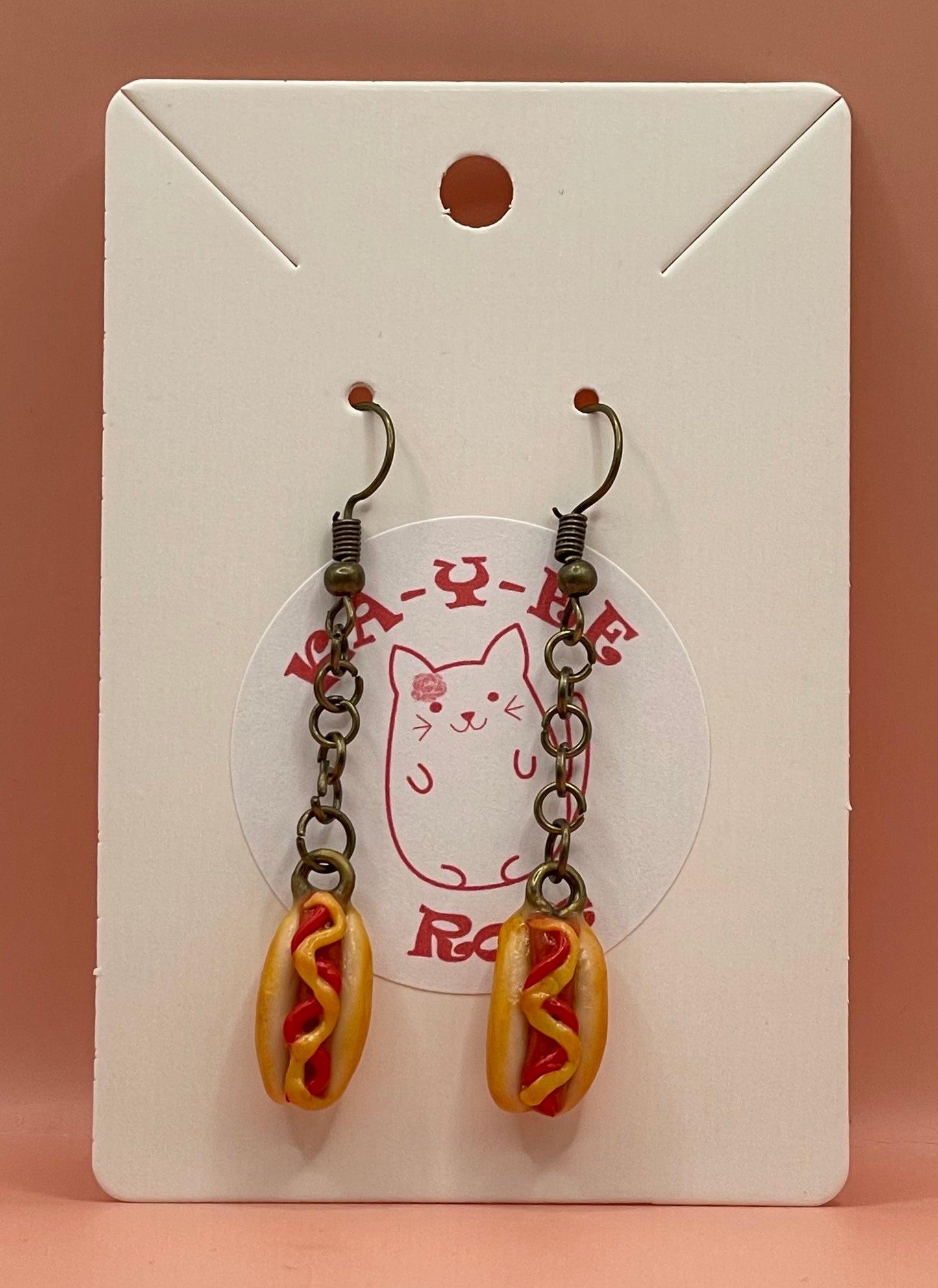 Hot Dog Earrings