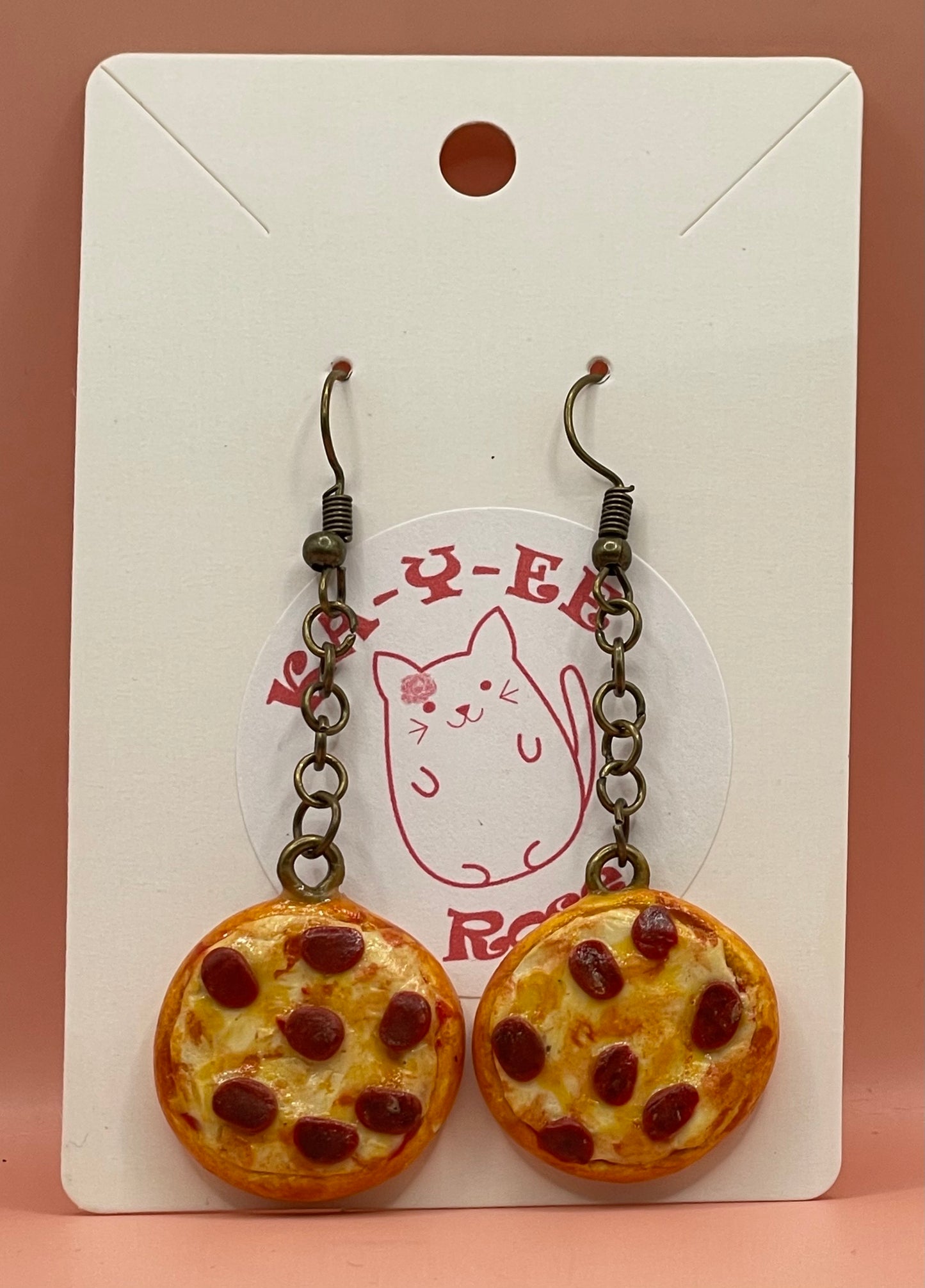 Pepperoni Pizza Earrings