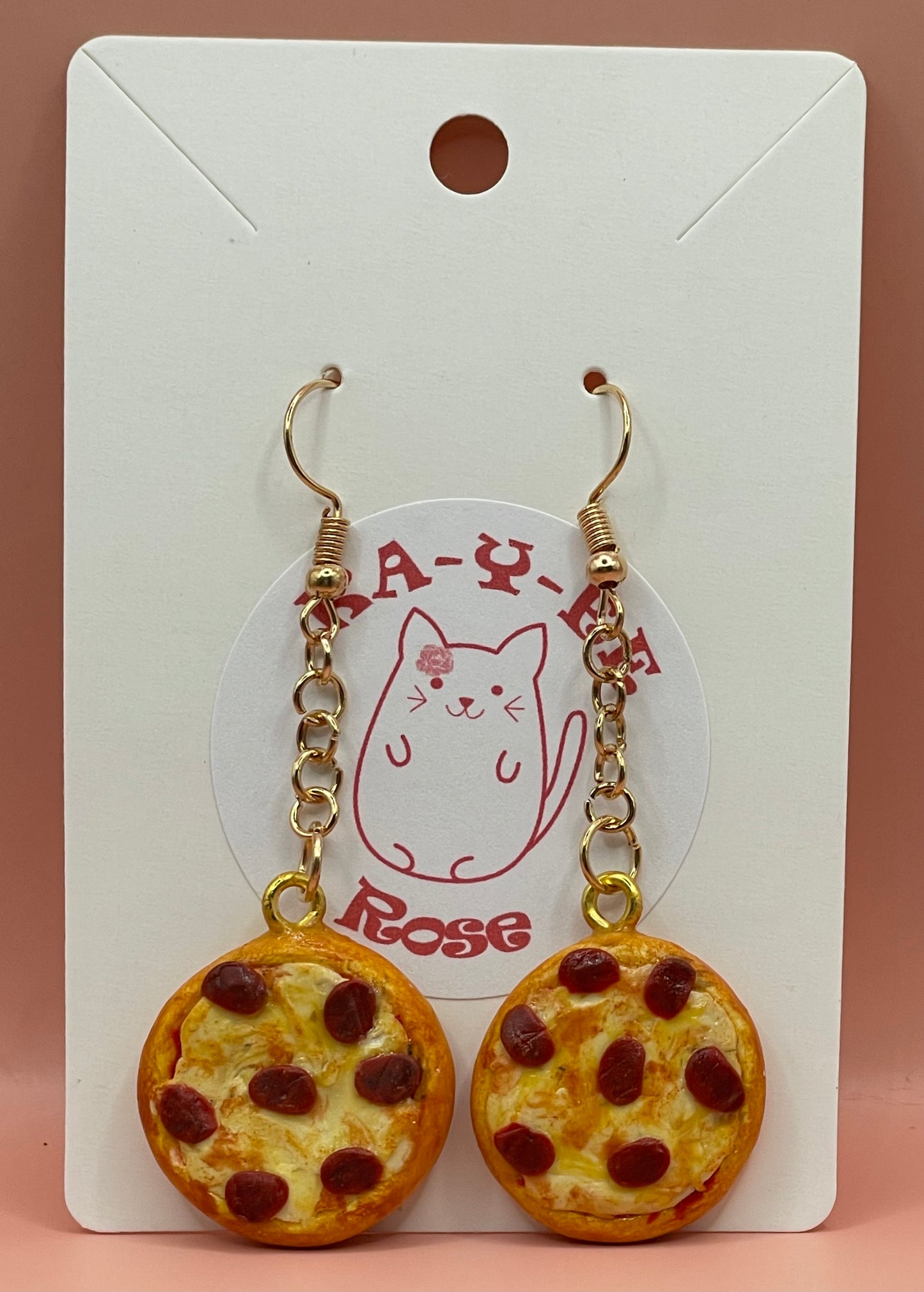 Pepperoni Pizza Earrings