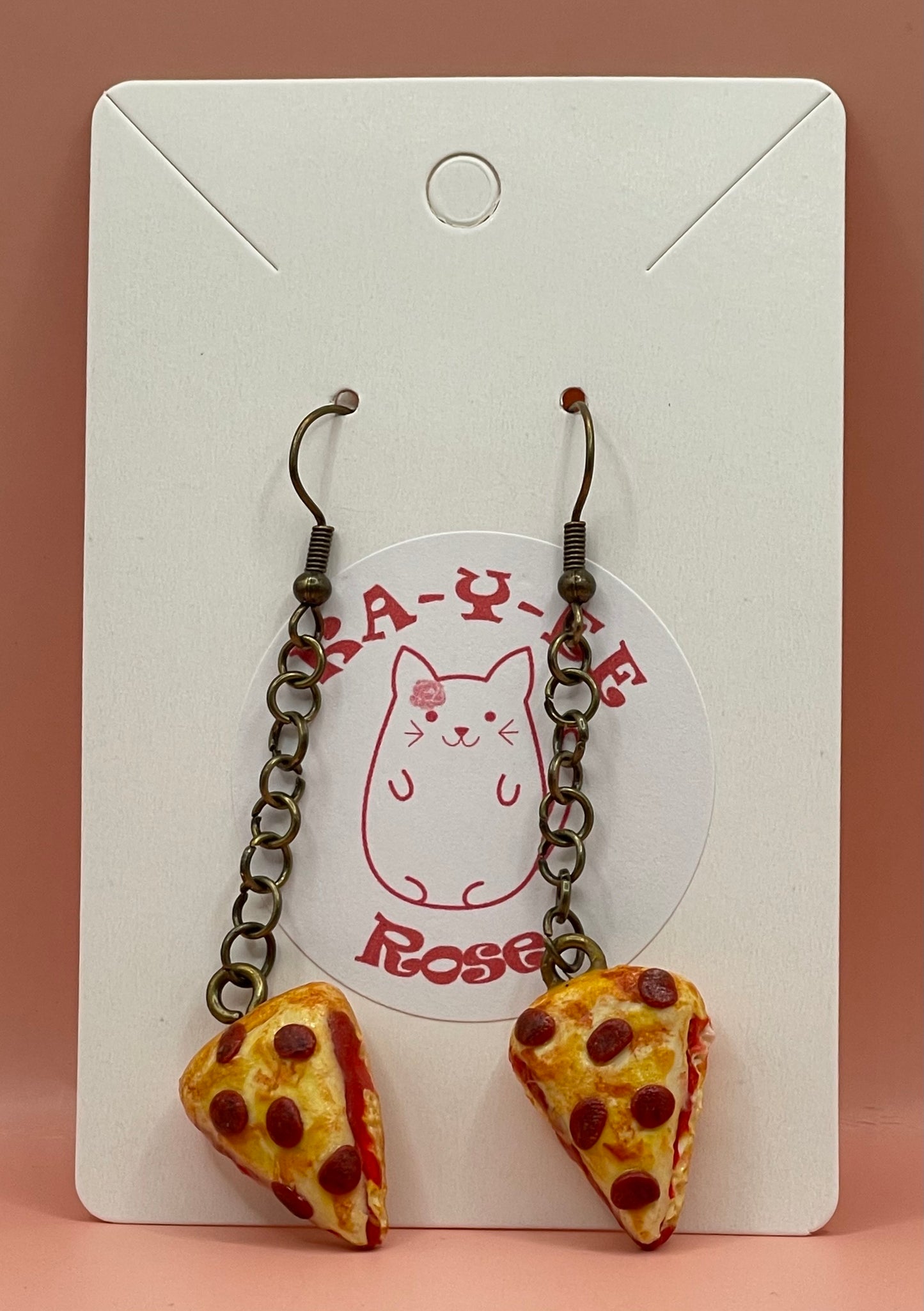Pepperoni Slice Earrings