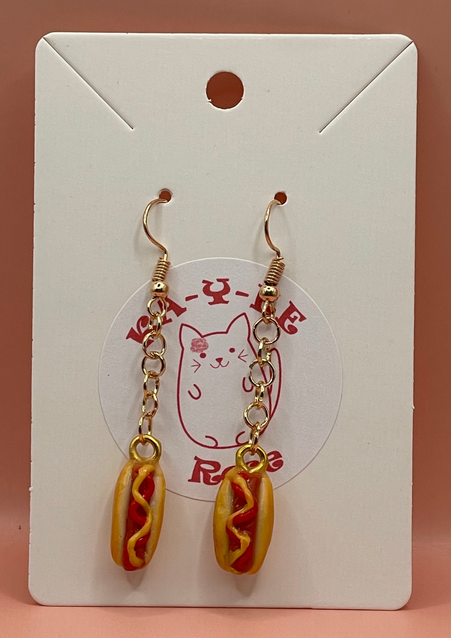 Hot Dog Earrings