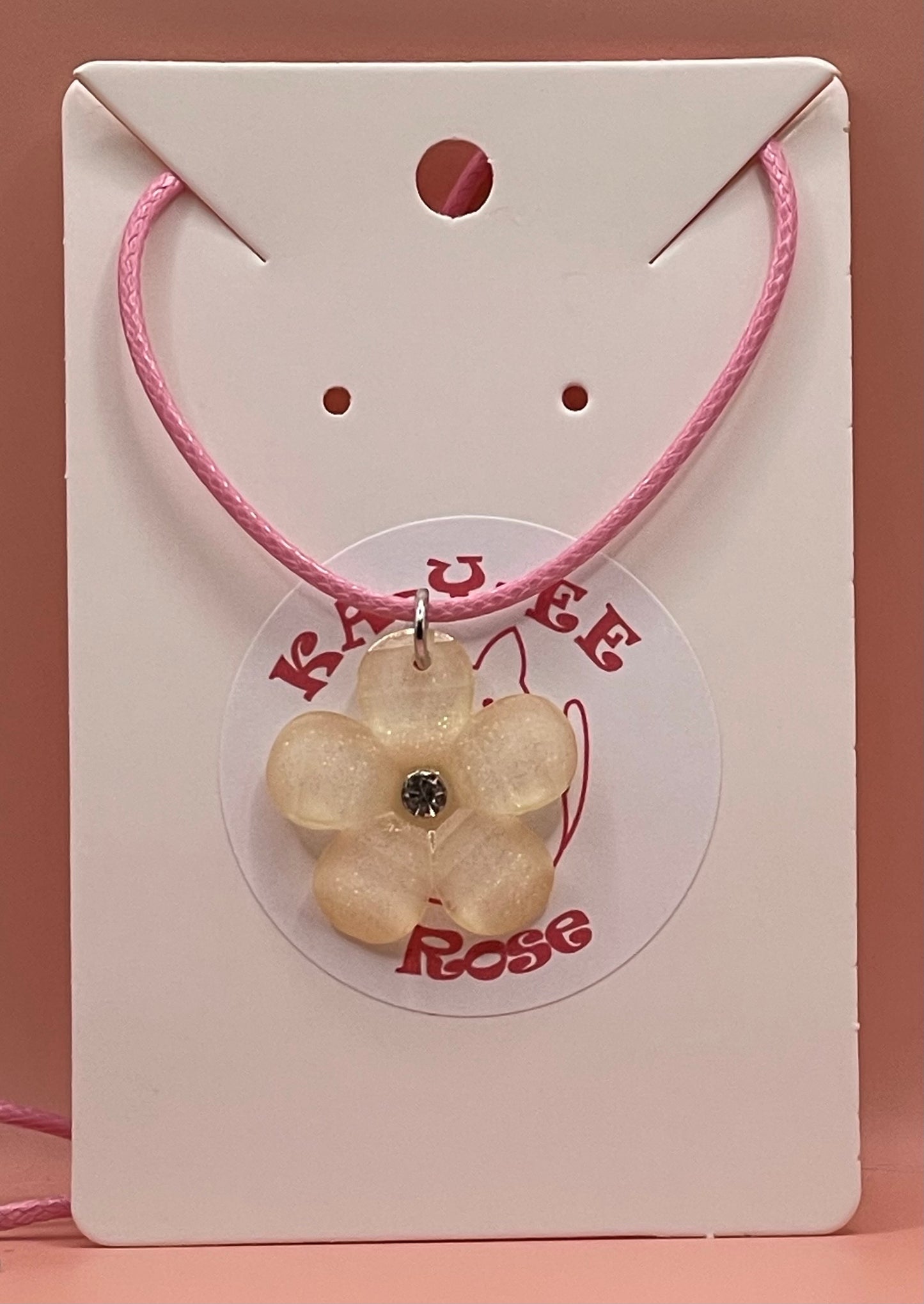 Resin Flower Necklace