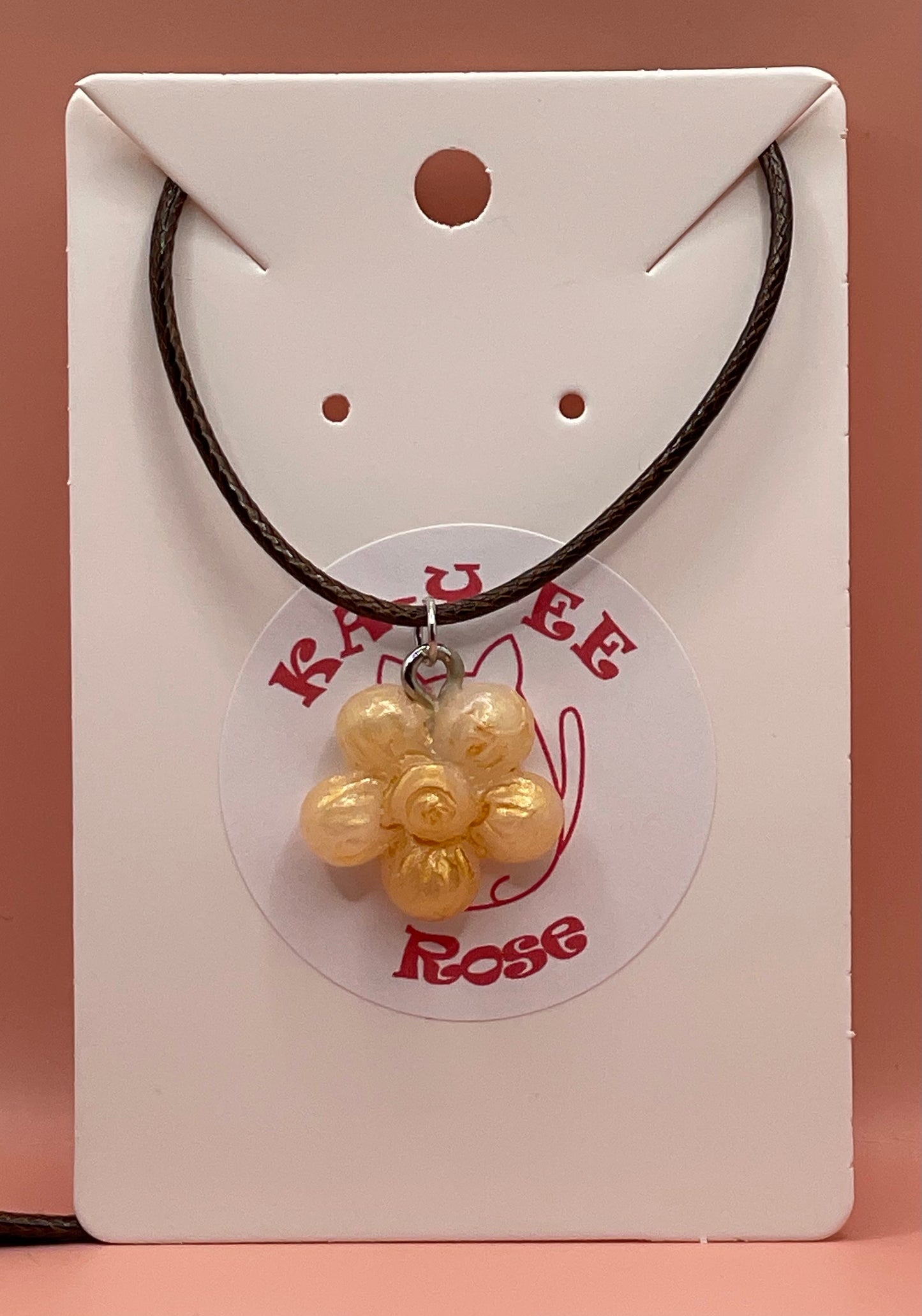 Clay Flower Necklace