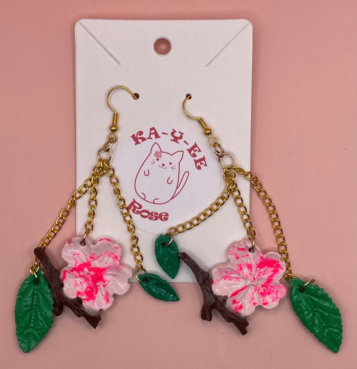 Cherry Blossom Branch Earrings