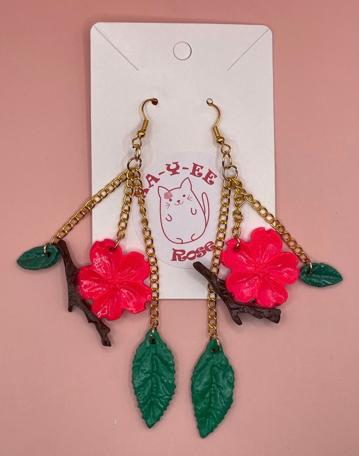 Cherry Blossom Branch Earrings