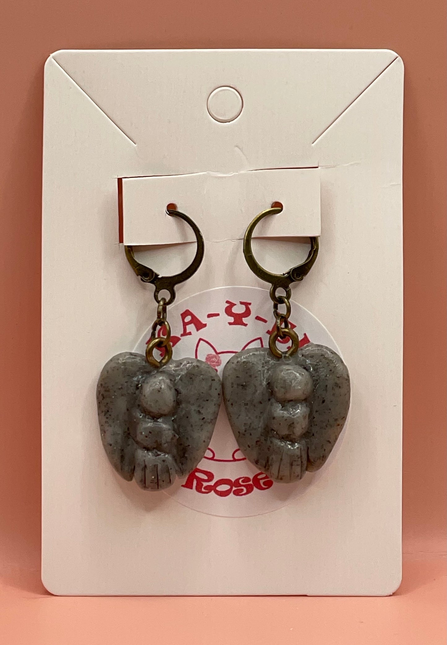 Grey Granite Stone Angel