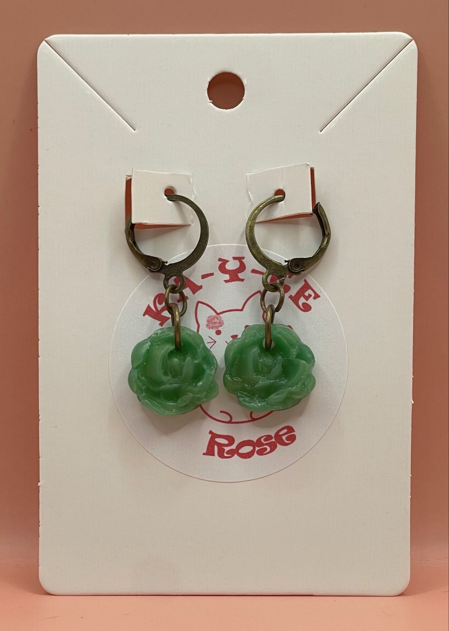 Jade Rose Earrings
