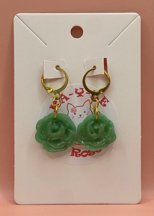 Jade Rose Earrings