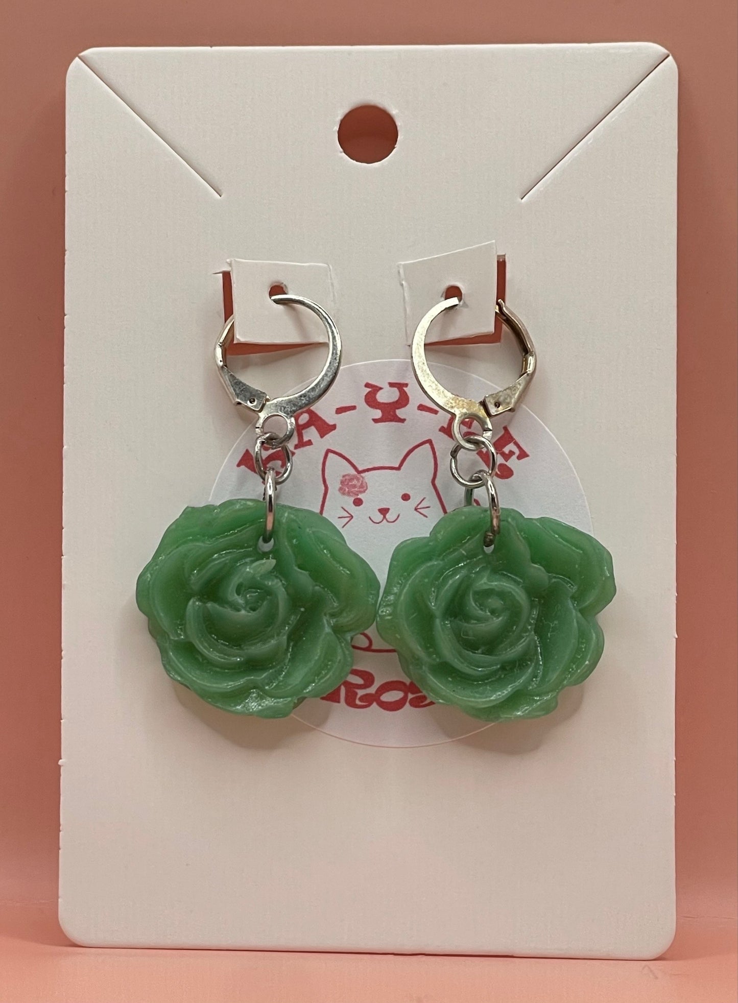 Jade Rose Earrings