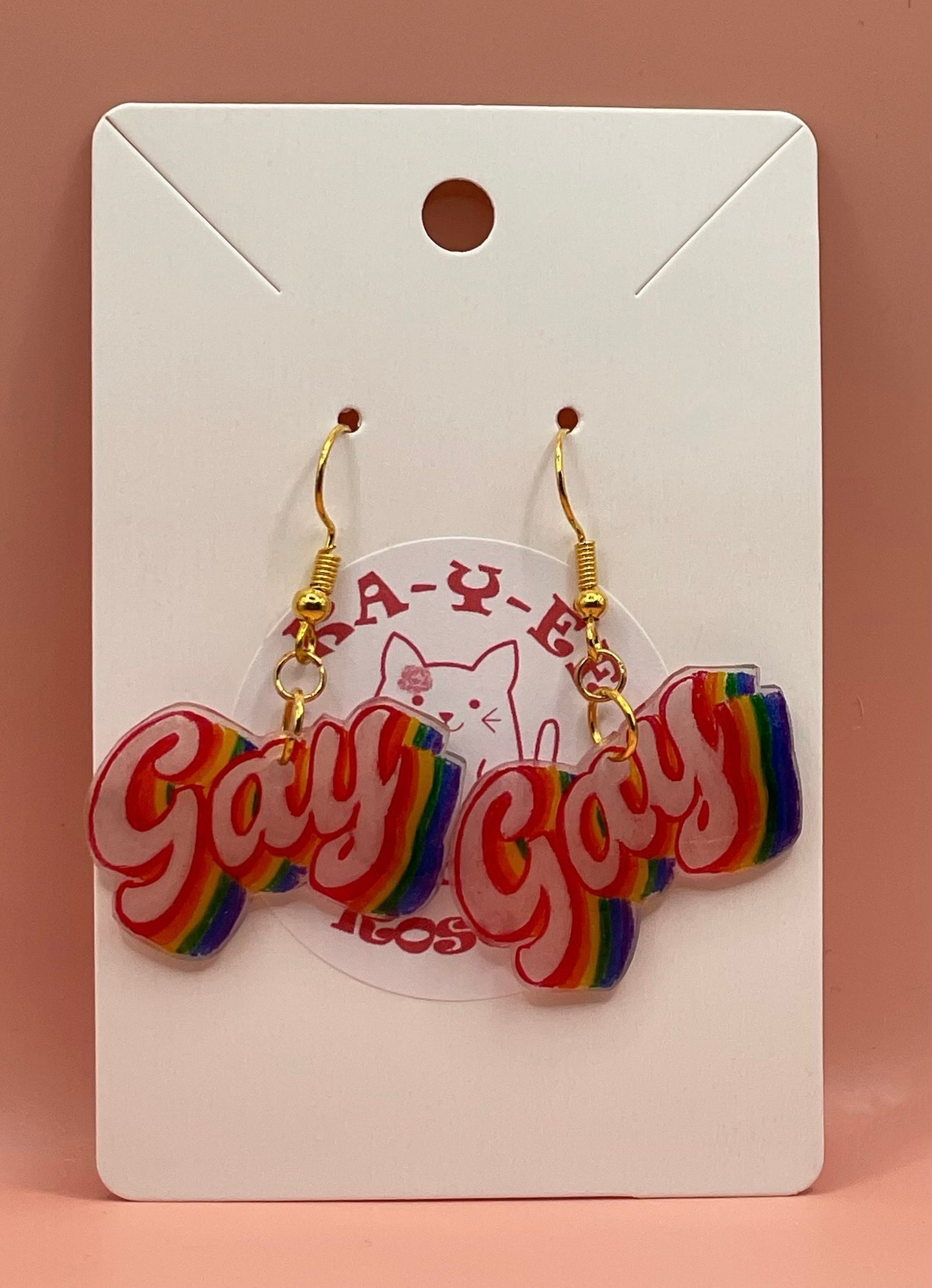 Gay Rainbow Earrings