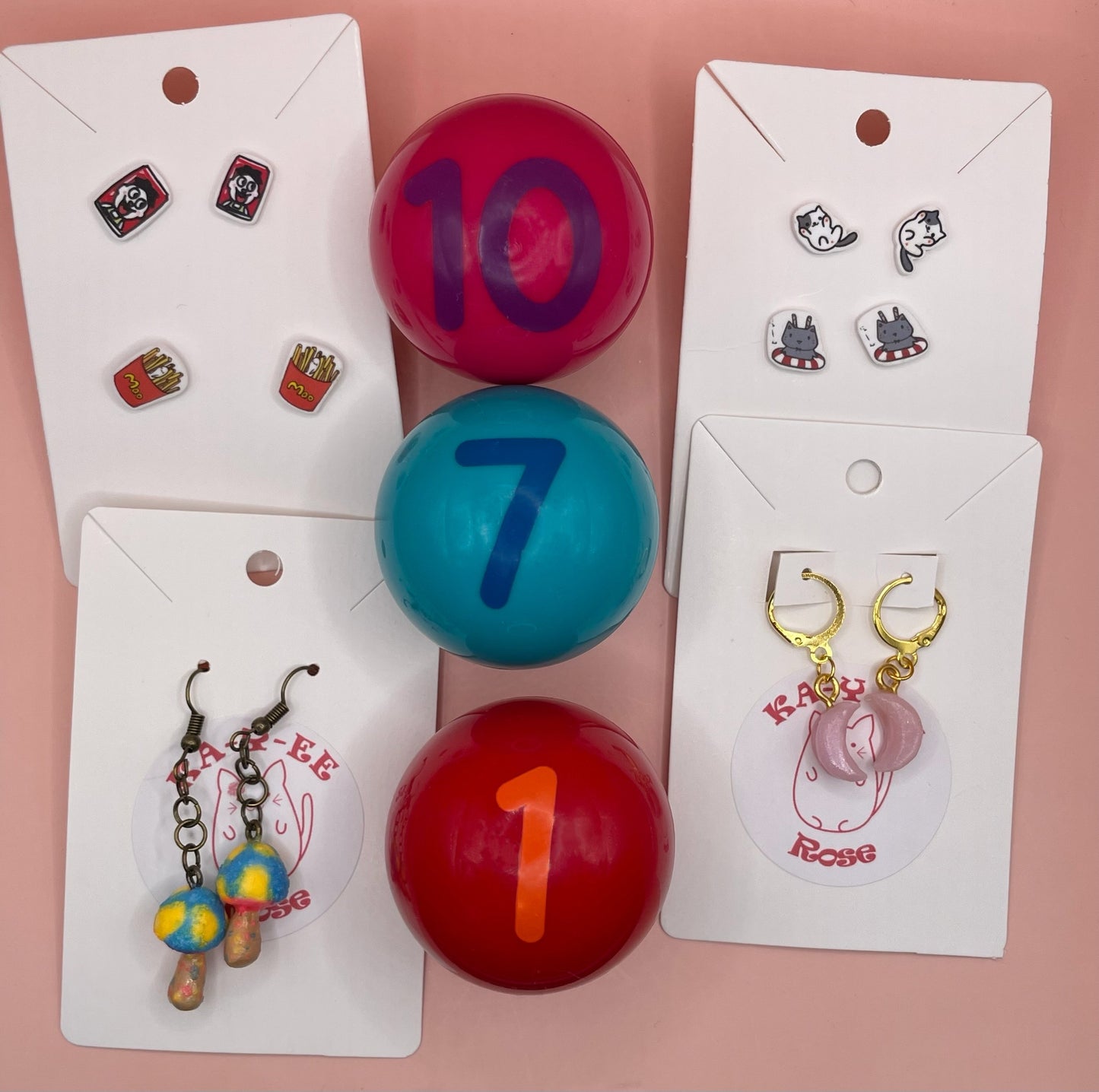 Mystery Bubble Gum Drop Earrings