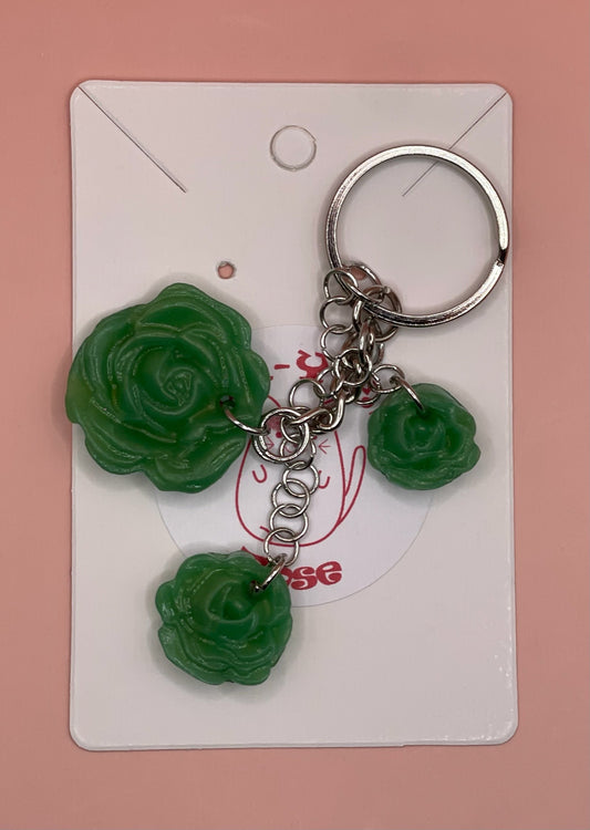 Jade Rose Keychain