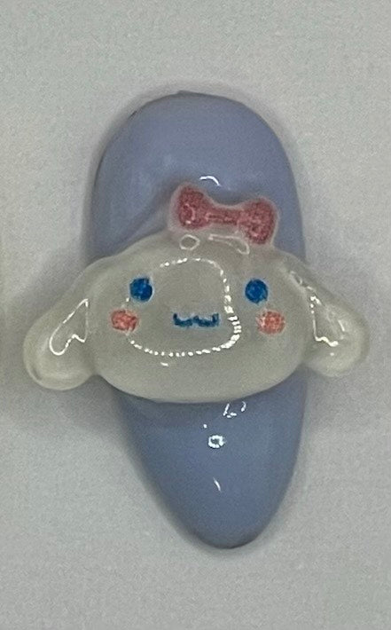 Kitty and Friends Medium Almond Press On Nails