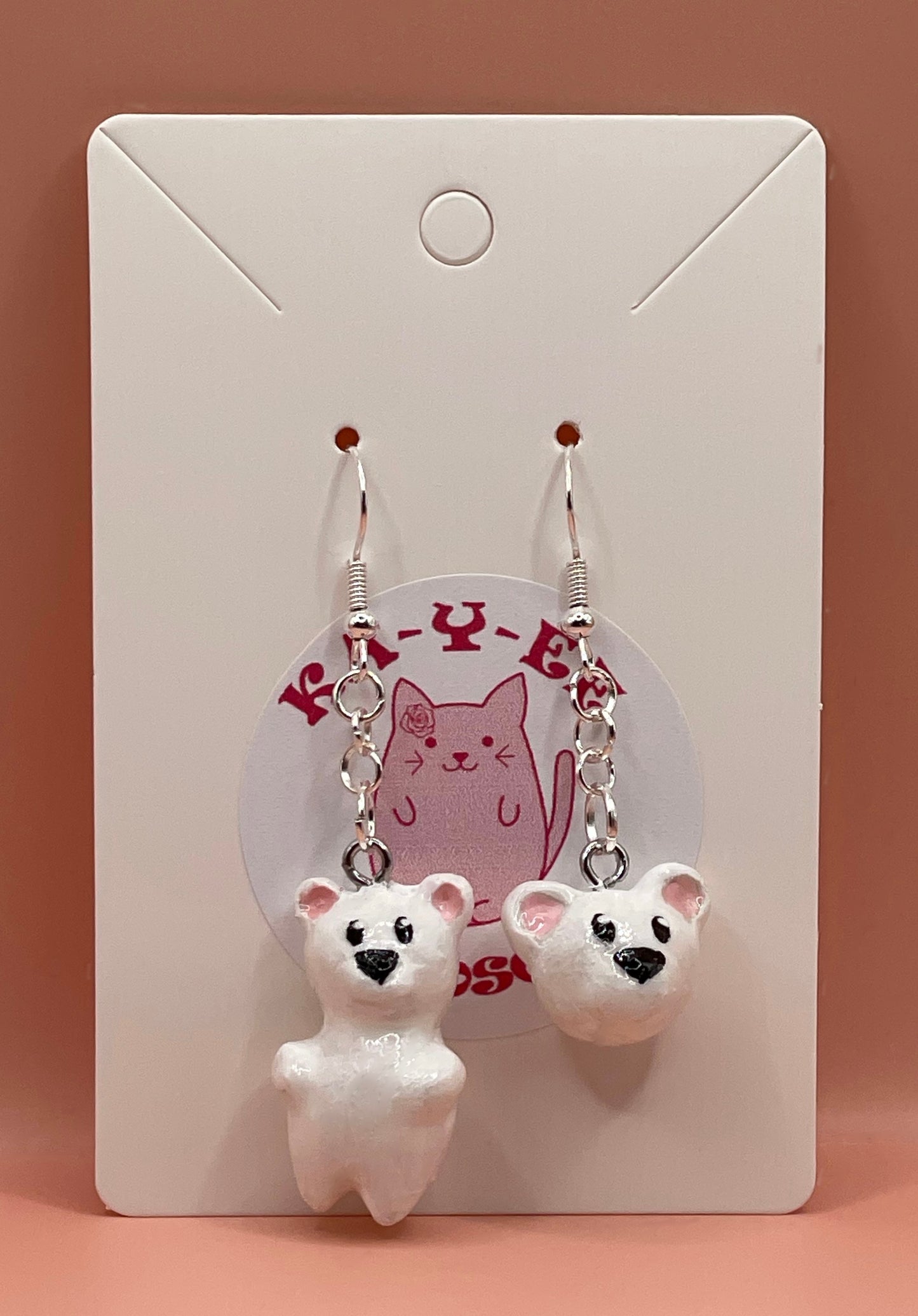 Polar Bear Earrings