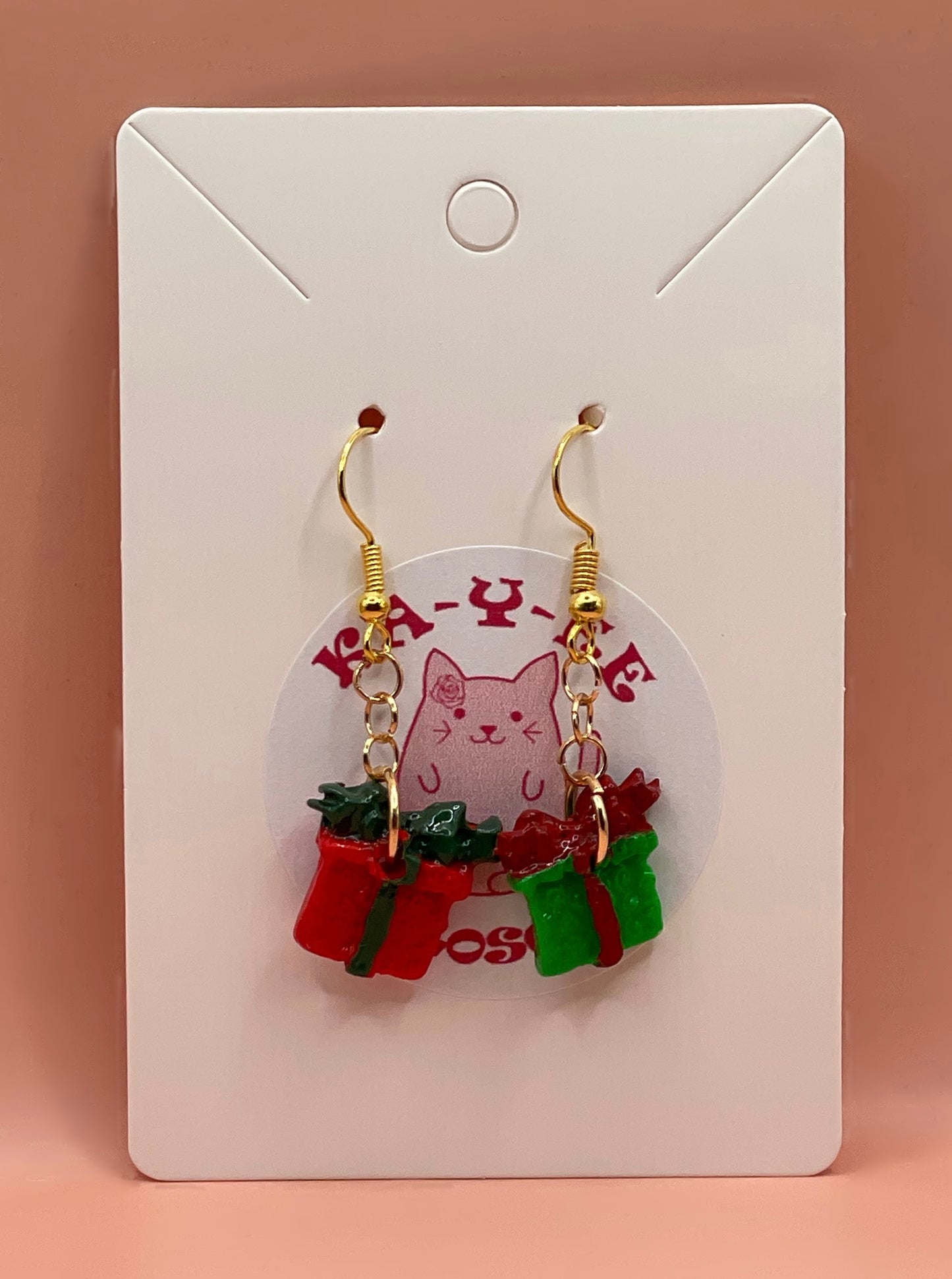 Christmas Gift Box Earrings