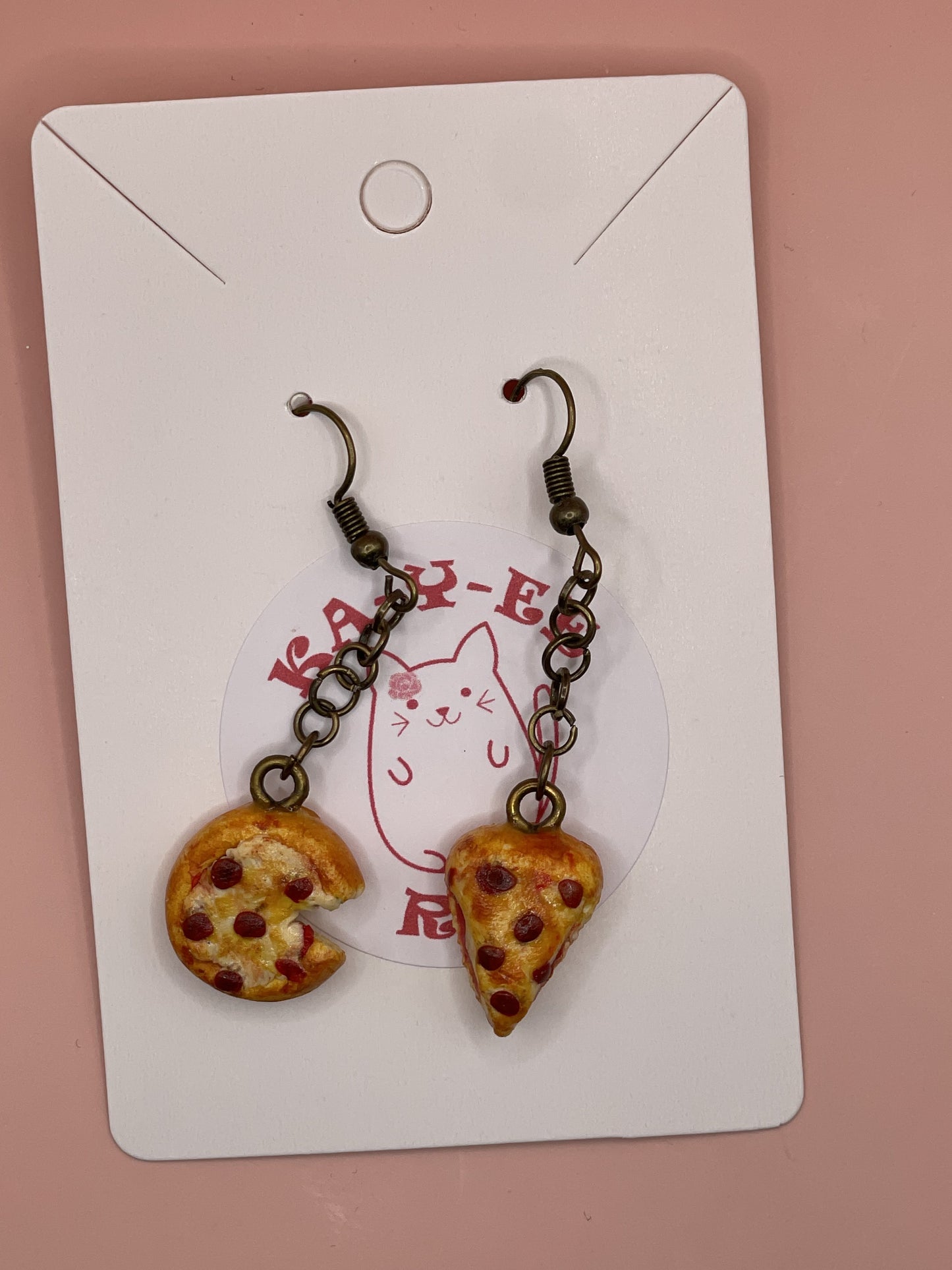 Pizza Wedge Earrings